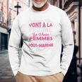 Les Vraies Femmes Font De La Plongée Sous-Marine Long Sleeve T-Shirt Geschenke für alte Männer