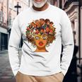 I Love My Roots Black Powerful History Month Pride Dna Long Sleeve T-Shirt Gifts for Old Men
