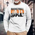 Mens Best Dad Ever Basketball Fathers Day Men Women Long Sleeve T-shirt Graphic Print Unisex Gifts for Old Men