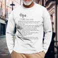 Opa Definition Langarmshirts, Herren Spruch für Großvater Geschenke für alte Männer