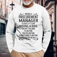 Being A Procurement Manager Like Riding A Bike Long Sleeve T-Shirt Gifts for Old Men