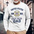 Proud Us Coast Guard Dad Military Pride Long Sleeve T-Shirt Gifts for Old Men