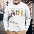 Retro Lets Root For Each Other Cute Veggie Vegan Long Sleeve T-Shirt Gifts for Old Men