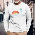 Retro Ski Dad Vintage Skiing Graphic Long Sleeve T-Shirt Gifts for Old Men