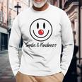 Smile And Kindness Red Nose Day Long Sleeve T-Shirt T-Shirt Gifts for Old Men