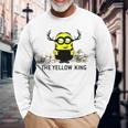 The Yellow King Minoion And Skulls Long Sleeve T-Shirt T-Shirt Gifts for Old Men