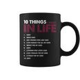 10 Things I Want In My Life Cars More Cars Funny V2 Coffee Mug