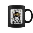 13Th Birthday Decorations Girl Messy Bun 13 Years Old Bday Coffee Mug