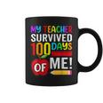 Happy 100 Days Of School Boys Girls Kindergarten Teacher  Coffee Mug
