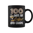 100 Days Of Coffee And Chaos 100Th Day Of School For Teacher  V4 Coffee Mug