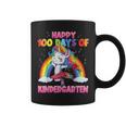 Unicorn Dancing Rainbow 100 Days Of Kindergarten Kids Girls  Coffee Mug