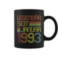 30 Geburtstag Vintage 30 Jahre Legendär Seit Januar 1993 Tassen