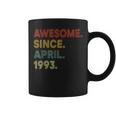 30 Year Old Awesome Since April 1993 30Th Birthday Coffee Mug