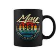 34Th Birthday Decorations May 1987 Men Women 34 Years Old Coffee Mug