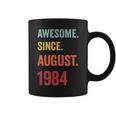 39 Years Old Gift Awesome Since August 1984 39Th Birthday Coffee Mug