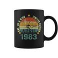 40 Year Old Vintage Awesome Since April 1983 40 Birthday Coffee Mug