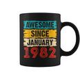 41 Year Old Awesome Since Januar 1982 41 Geburtstag Geschenke Tassen