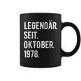 45 Geburtstag Geschenk 45 Jahre Legendär Seit Oktober 1978 Tassen