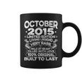 4Th Birthday Gift Vintage Born In October 2015 4 Years Old Coffee Mug