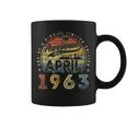 60 Year Old Awesome Since April 1963 60Th Birthday Coffee Mug