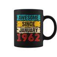 61 Year Old Awesome Since Januar 1962 61 Geburtstag Geschenke Tassen
