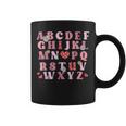 Abc Alphabet I Love You English Teacher Valentines Day Coffee Mug