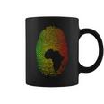 Africa Is In My Dna Fingerprint African Roots Africa Map Coffee Mug