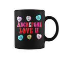 Alphabet I Love You Abcdefghi Funny Love Holiday Coffee Mug