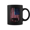 American Bear Hunter Patriotic For Dad Fathers Day Gift For Mens Coffee Mug