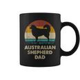 Australian Shepherd Dad Gift For Men Aussie Dog Vintage Coffee Mug