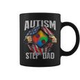 Autism Step Dad American Flag Autism Awareness Coffee Mug
