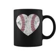 Baseball Heart Cute Mom Dad Men Women Softball Gift Coffee Mug
