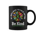 Be Kind Green Ribbon Sunflower Mental Health Awareness Coffee Mug