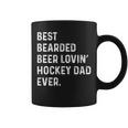 Best Bearded Beer Lovin Hockey Dad | Fathers Day Gift Gift For Mens Coffee Mug