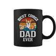 Best Dog Dad Ever Corgi Retro Vintage Coffee Mug