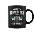 Best Truckin Dad Ever Fathers Day Loving Trucker Coffee Mug