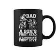 Bicer Dad Hero First Love Dirt Bike Rider Motocross Gift Coffee Mug