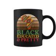 Black History Month - Black Educated & Pretty Black Freedom Coffee Mug