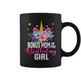 Bonus Mom Of The Birthday Girl Mothers Day Unicorn Birthday Coffee Mug