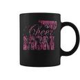 Cheer Mom Cheerleader Daughter Pink Black Tiger Coffee Mug