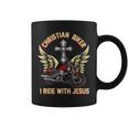 Christian Biker I Ride With Jesus Motorcycle Rider Coffee Mug