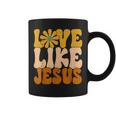 Christian Retro Love Like Jesus Religious Faith God 70S Coffee Mug