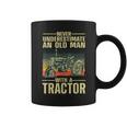 Cool Tractor Design For Grandpa Men Tractor Driver Farming Coffee Mug