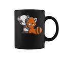 Cute Kawaii Panda Hugging Red Panda Coffee Mug