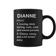 Dianne Definition Personalized Custom Name Loving Kind Coffee Mug