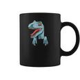Dinosaur Pocket Velociraptor Peeking Out Pocket Dinosaur Coffee Mug