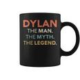 Dylan The Man The Myth The Legend Name Personalized Men Coffee Mug