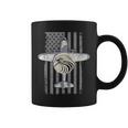E2 Hawkeye Air Force Veteran Usa Military Flag Retro Coffee Mug