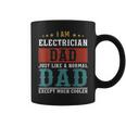 Electrician Dad Fathers Day Funny Daddy Gift Coffee Mug
