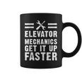 Elevator Mechanic Adult Humor Funny Coffee Mug